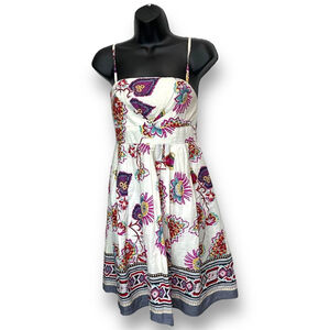 Women's Floral Babydoll Sundress Size M Sleeveless‎ Festival Boho Cottagecore